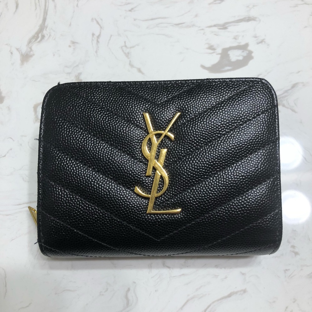 🚫SOLD🚫 YSL Compact Black Wallet - Authentic!